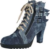 Rock Rebel by EMP Blauwe denim hoge hakken - Dames - EU37