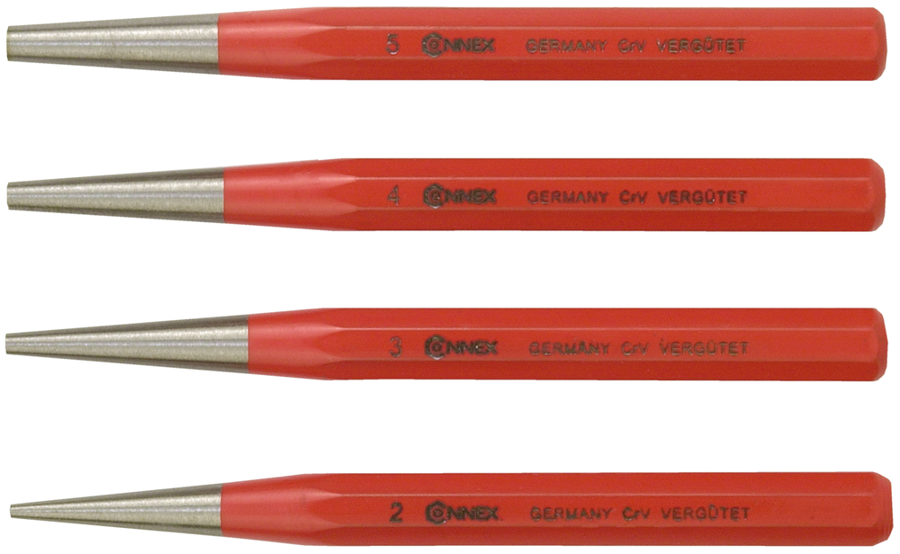 Connex COXT660104 Doorslagset, 4-delig chroom-vanadium