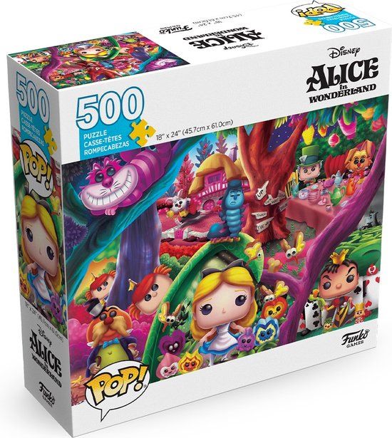 Funko Pop! Puzzles: Disney - Alice in Wonderland 500 Piece Jigsaw Puzzle