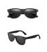 CHPN Goodies and Living Groothandel Zwarte zonnebril - Basic zonnebril - Festivalbril - Zwarte bril - Kunststof - Unisex - 1 stuk - Volwassenen - CHPN