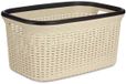 Kipit Wasmand - crème/beige - kunststof - rotan - 36 L