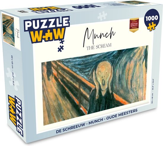 MuchoWow Puzzel De schreeuw - Munch - Oude meesters - Legpuzzel - Puzzel 1000 stukjes volwassenen