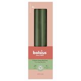 Bolsius Essentials Gladde spitse kaarsen - groen metallic - 24,5 cm - 32 stuks