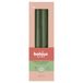 Bolsius Essentials Gladde spitse kaarsen - groen metallic - 24,5 cm - 32 stuks