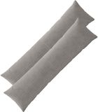 vidaXL - Kussensloop - 2 stuks - ALMELO - Lichtgrijs - 40 x 145 cm - corduroy