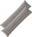 vidaXL - Kussensloop - 2 stuks - ALMELO - Lichtgrijs - 40 x 145 cm - corduroy