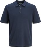 Jack & Jones Poloshirt Jjeemil Knit Relaxed Polo Ss Sn 12268216 Navy Blazer Mannen Maat - S