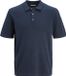 Jack & Jones Poloshirt Jjeemil Knit Relaxed Polo Ss Sn 12268216 Navy Blazer Mannen Maat - S