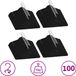 vidaXL - 100-delige Kledinghangerset - Anti-slip - Fluweel - Zwart