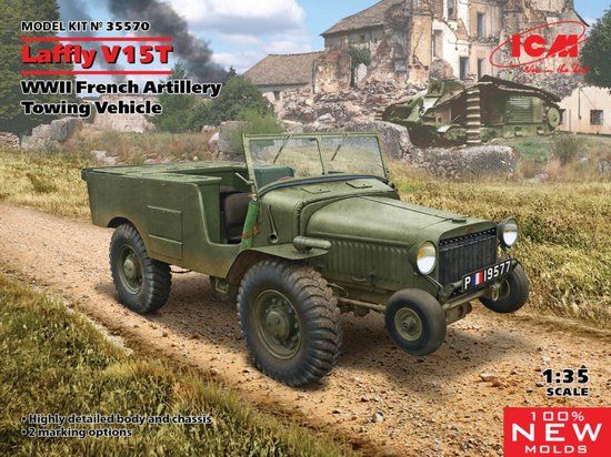ICM Laffly V15T 1:35 - Modelbouwpakket - Militaire Voertuigen - Kunststof