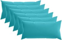 vidaXL - Kussensloop - 6 stuks - HEERLEN - Turquoise - 40 x 70 cm - Polyester
