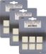 Qlinq Anti-krasvilt - 6x - wit - 75 x 100 mm - rechthoek - zelfklevend - meubel beschermvilt
