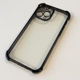 Ceezs TPU Shock Case met Camerabescherming – Geschikt voor iPhone 14 Pro – Zwart