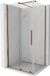 Mexen Velar cabine de douche coulissante 100 x 70 cm, transparent, or rose gold