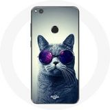 Maniacase Etui voor Huawei P8 Lite 2017 Kattenbril