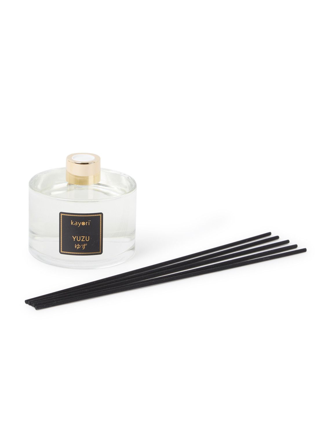 Kayori Yuzu Diffuser Geurstokjes - 200 ml - Zwart