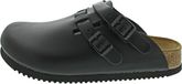 Birkenstock Clog Kay Superlauf, WB, Naturleder, schwarz Pantolette