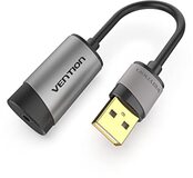 Vention 3.5mm Externe USB Geluidskaart usb adapter usb audio Adapter kaart Met Mic USB Om Jack 3.5 Converter Voor PS4 Laptop Computer Hoofdtelefoon Geluidskaart