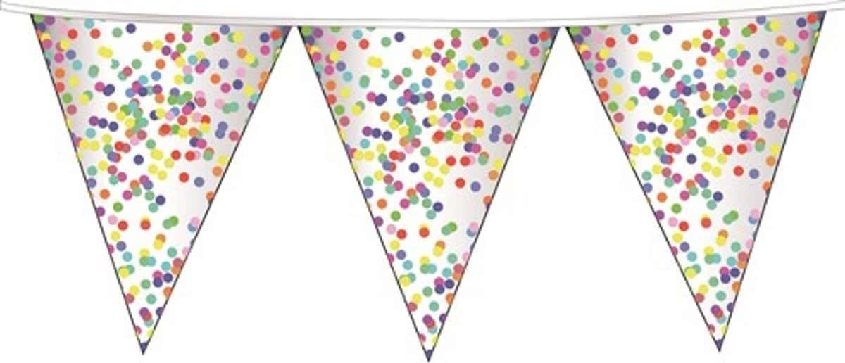 Haza Vlaggenlijn Confetti 6 meter