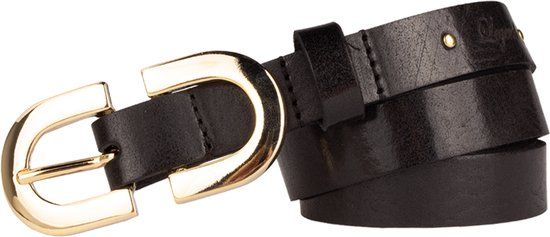 Legend Dames - Leren riem - Zwart - 95cm