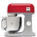 Kenwood kMix KMX750RD Keukenmachine, 5 L Roestvrijstalen Kom, Veiligheidssysteem voor Veilig Gebruik, Metalen Behuizing, Inclusief 3-Delige Accessoire Set en Spat Beschermer, 1000W, Rood
