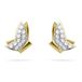 Swarovski Idyllia Lilia Oorknopjes, Vlinder, Wit, Goudkleurige toplaag
