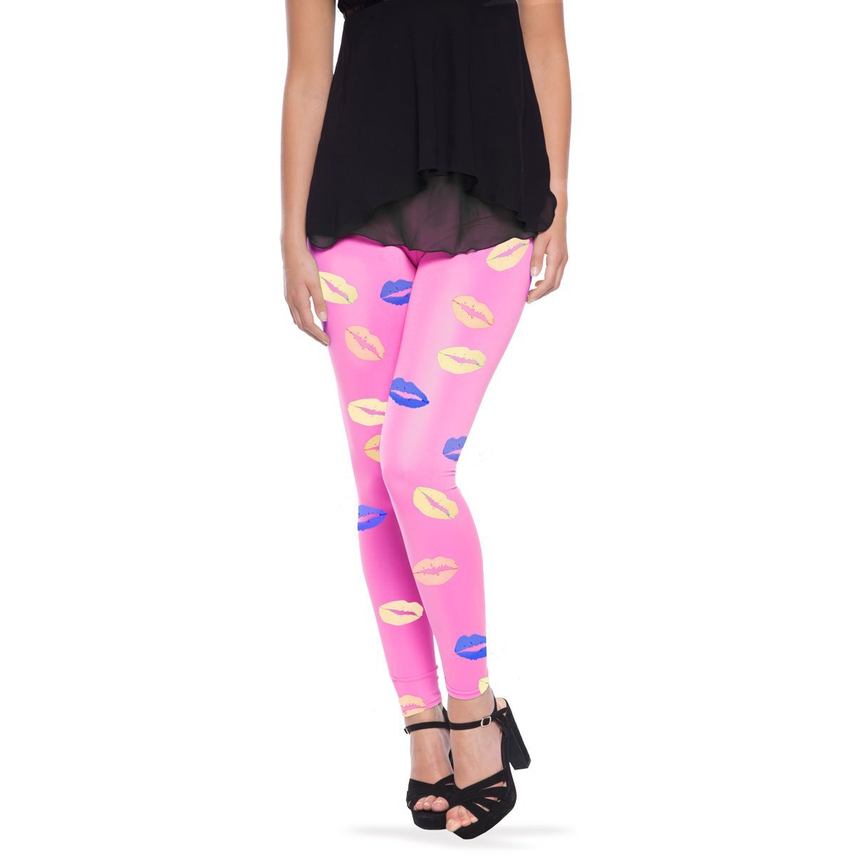 Folat Legging Lippen Pink