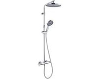 kielle Oudee - Doucheset met thermostaatkraan, 26 cm, 3jet, chroom