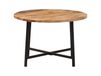 Maison Exclusive - Table basse, 54x54x35 cm, manguier massif et fer