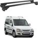 Omac Barres de toit en aluminium pour Opel Combo C 2002-2012 – Tüv / Din 75302:2019 – Antivol inclus – Charge max 75 kg – 2 barres noir
