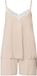 Hanro Shorty Natural Elegance Femme Toffee Melange Sans Manches Uni Viscose/Élasthanne M