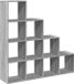 vidaXL Kamerscherm / Boekenkast 131,5x29x131,5 cm Hout Grijs Sonoma