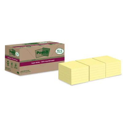 Post-it Super Sticky Notes - Round - Yellow - 76x76mm - 70 Sheets - Recycled