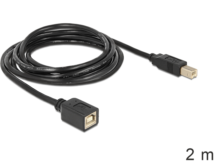 DeLOCK USB2.0-B - USB2.0-B, 2m