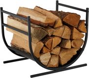 Relaxdays Houtopslag - 40x46x38 cm - binnen - zwart
