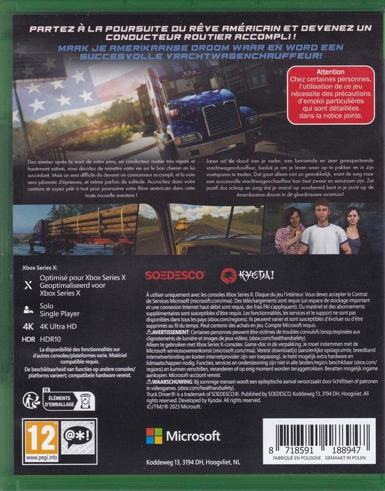 Mindscape Truck Driver The American Dream - FR NL Xbox Series X