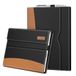 FINTIE Hoes voor Microsoft Surface Pro 7 / Pro 6 / Pro 5 / Pro 4 / Pro 3 12,3 inch - Zakelijke hoes met vak, compatibel met toetsenbordhoes (zwart)