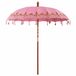 vidaXL Balinese Parasol Roze 215 x 215 x 260 cm Katoen
