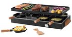 BOSKA Raclette Gourmet Party - 8 Personnes - Hêtre Acier - Appareil à raclette