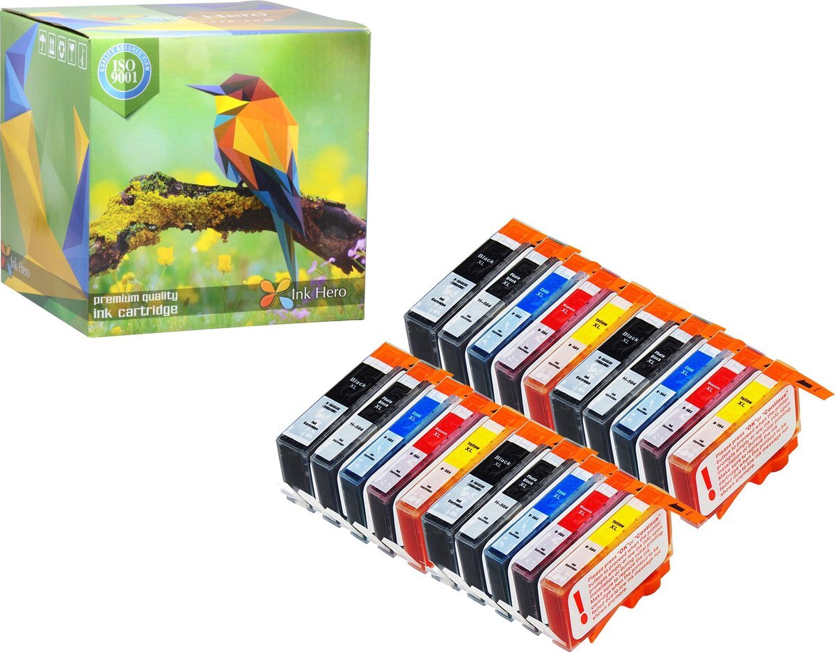 Ink Hero - 20 Pack - Inktcartridge / Alternatief voor de HP 364 364XL CH082EE CB317EE CB322EE CB316EE CN684EE CB323EE CB324EE Photosmart 7510 7520 B8550 B8553 C5380 C5383 C5390 C6300 C6380 D5460 D5463 D5468 D7560 C510 C510a Premium C309 C309G C310