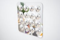 TickIT Groot Acryl Spiegelpaneel Met 16 Koepels - 490 mm