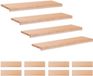vidaXL Trapmatten 12 st Naturel 90 x 25 x 2 cm Massief beukenhout