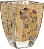 Gustav Klimit Goebel® - Gustav Klimt | Windlicht / Theelicht "De Vervulling" | Glas, 11cm