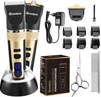 Woodoro Professionele 2-in-1 Honden Tondeuse - Draadloos & Stil - Incl. Trimset