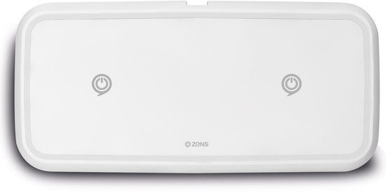 Zens Dual Fast Wireless Charger - Draadloze oplader - 10 Watt - Wit
