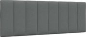 vidaXL Hoofdbordkussen "Hanko" 140 cm stof donkergrijs