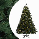 vidaXL Sapin de Noël artificiel avec 300 LED blanc chaud et 210 cm de hauteur