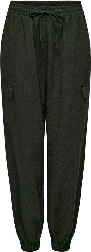 Dames broek - Maat M - Donkergroen - Katoen - Casual - Lente/Zomer 2021