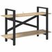 vidaXL Boekenplank - 2-laags - 100 x 33.5 x 64 cm - Bewerkt hout - Sonoma Eik