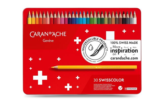 Caran d'Ache Swisscolor Aquarel Kleurpotloden - 30 stuks - Assorti